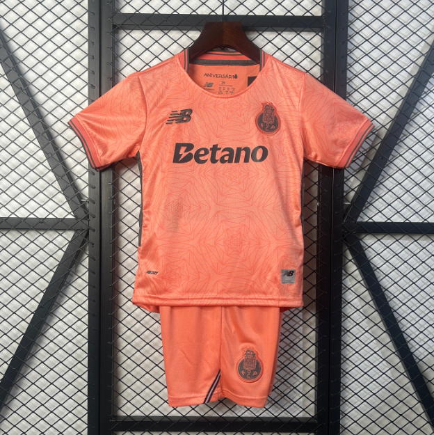 2025-26 Porto Away Kids Soccer Kits Shirt With Shorts